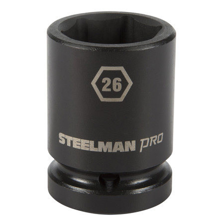 STEELMAN 3/4" Drive x 26mm 6-Point Impact Socket 79274